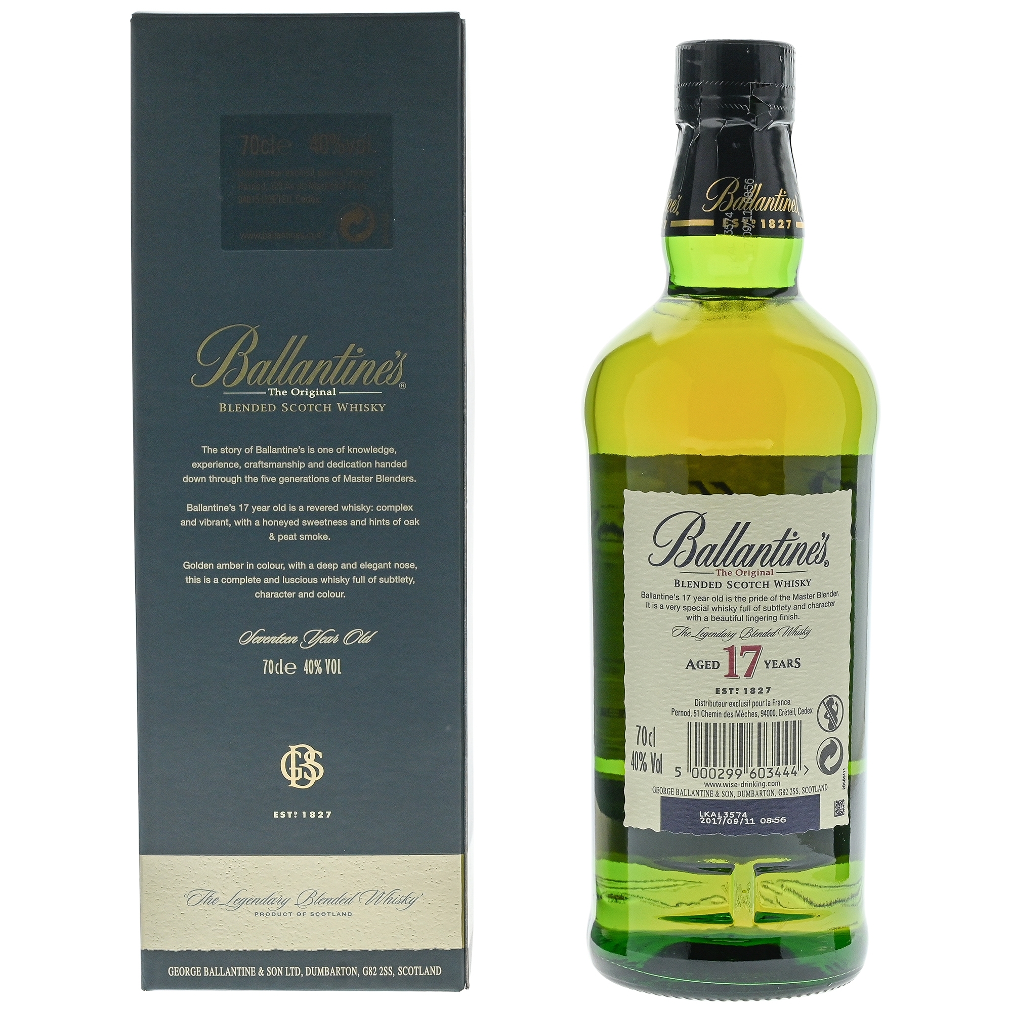 Whisky Blend Ballantine's The Original 17 ans - Ecosse, 40% vol