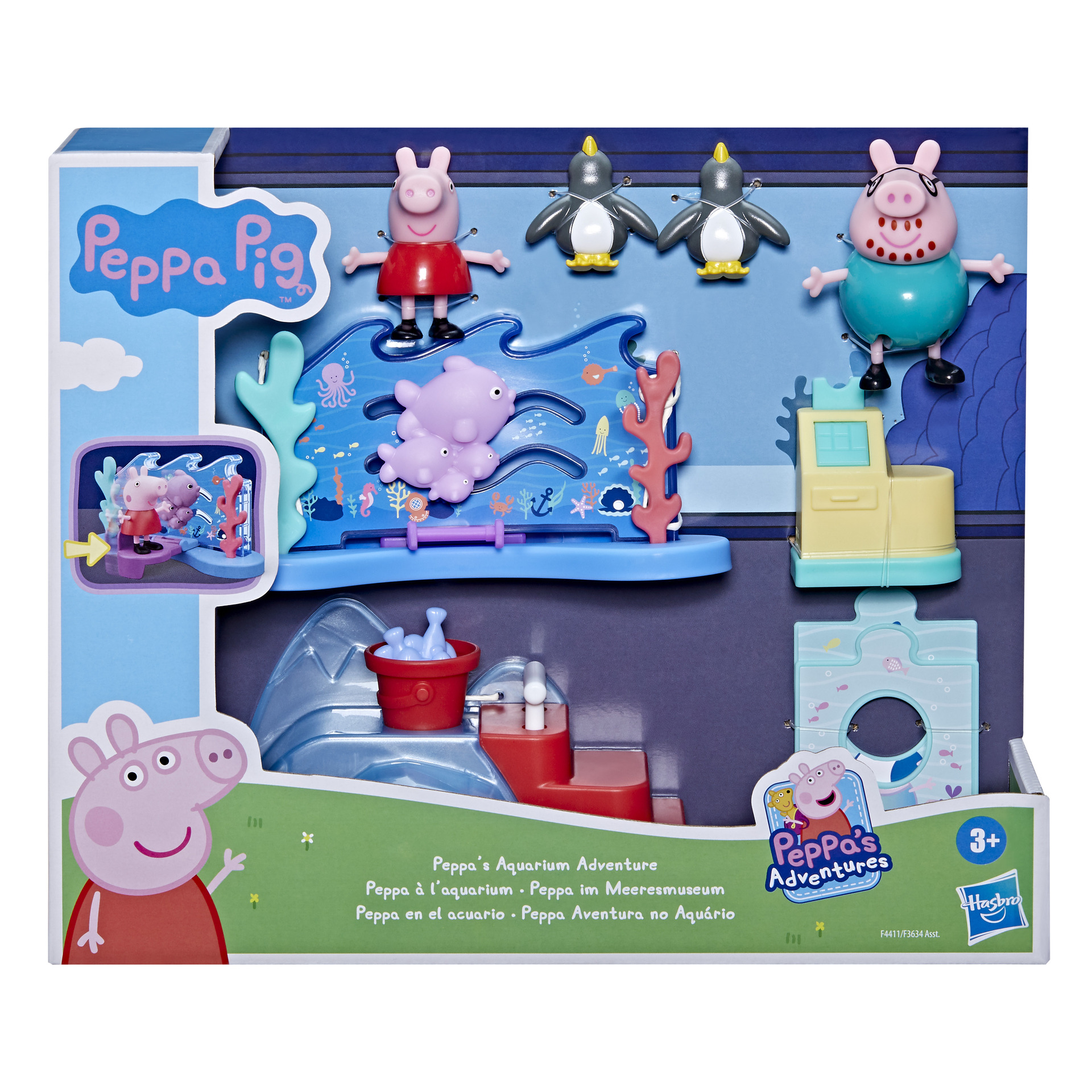 Peppa Pig – Set De Jeu Scolaire Avec 3 Figurines, Sons Et Accessoires Pour Enfants Dès 3 Ans