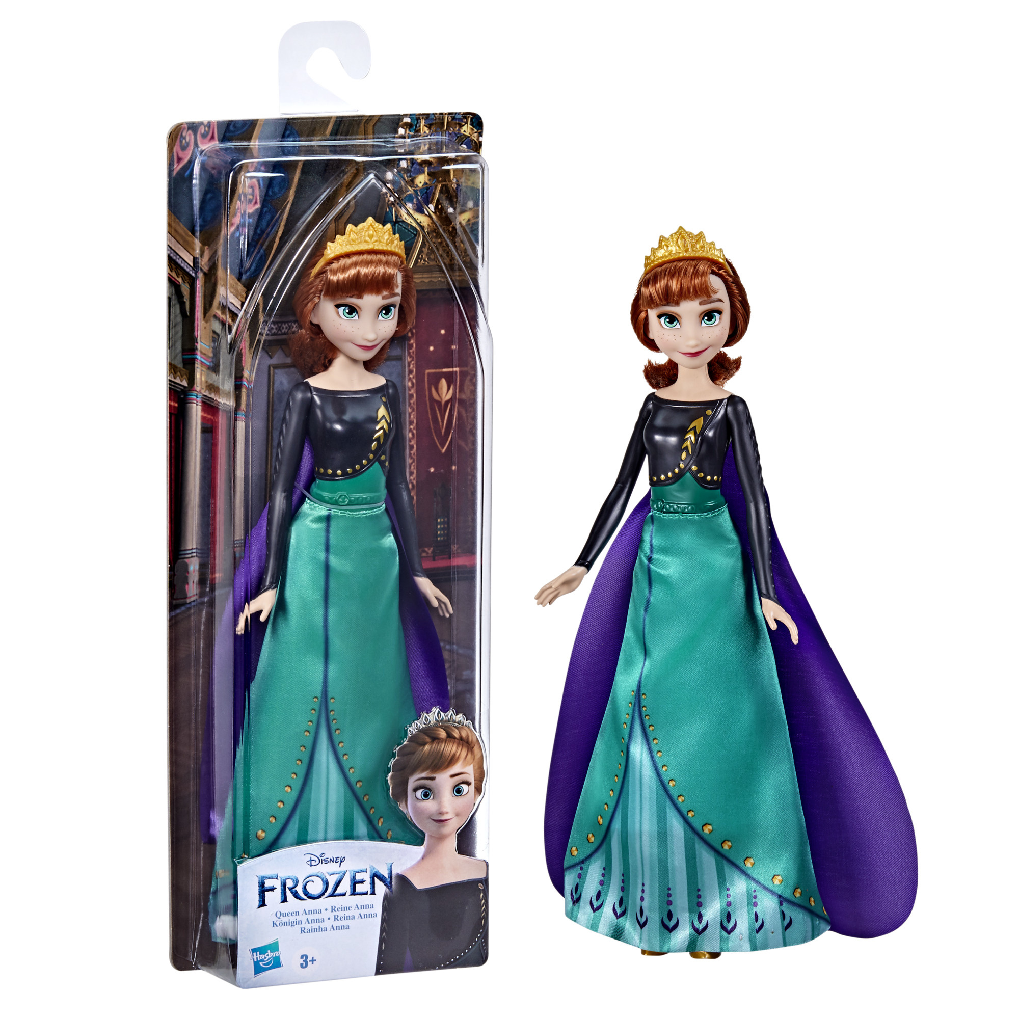 Mattel Disney Frozen – Petite Poupée Anna Articulée, Avec Cape Amovible Et Jupe En Tissu, Inspiration Frozen 2