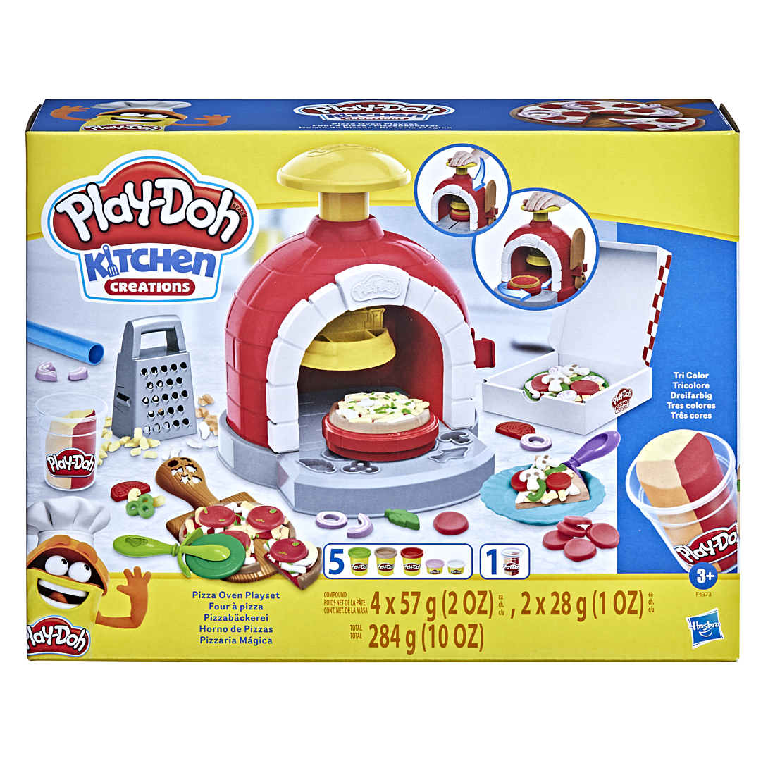 Coffret Four À Pizza Play-Doh F4373 – 6 Pots de Pâte et 8 Accessoires - vue 4