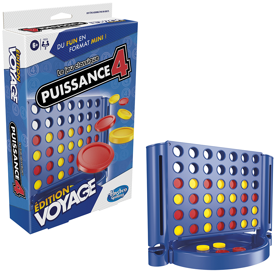 Puissance 4 édition Voyage, jeu portable pour 2 joueurs, jeu de voyage
