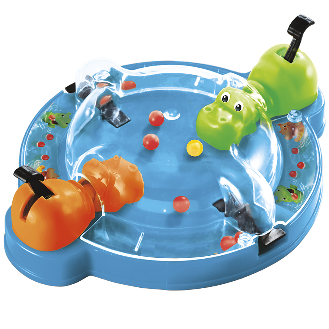 Jeu Hippos gloutons édition Voyage jeu portable pour 2 joueurs jeu de voyage pour enfants inclut 2 hippopotames