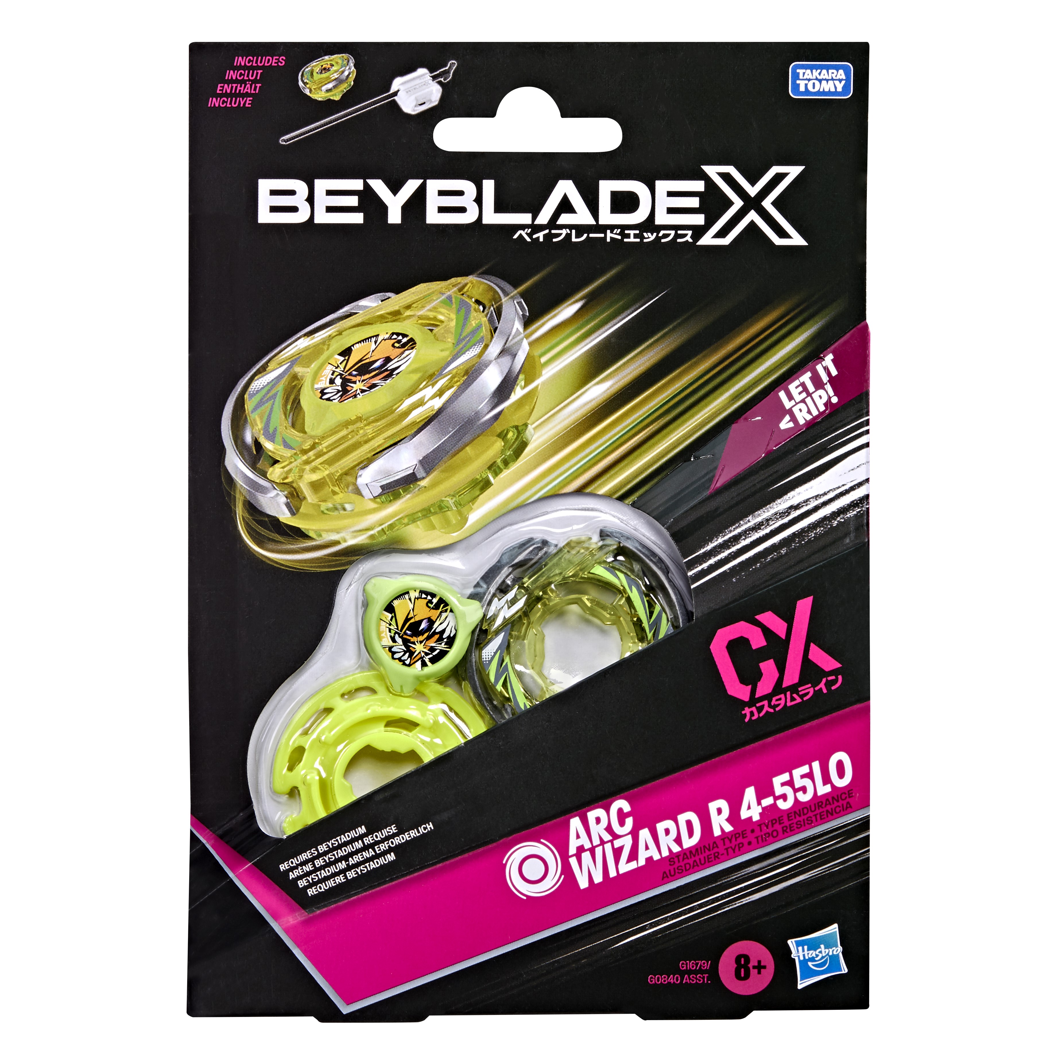 Beyblade x starter pack 2.0 Arc Wizard r 4-55 LO CX