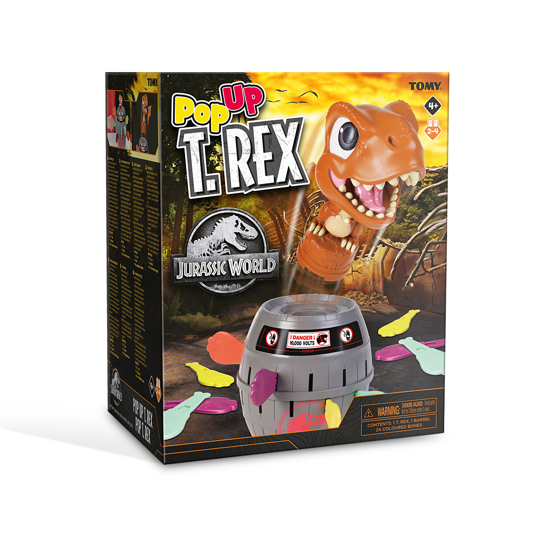 TOMY Pop T Rex Jeux de Société Jurassic World pour Famille et Enfants Jeu Dinosaure 2 4 Joueurs Convient aux Garçons et aux Filles Agés de 4+ - vue 8
