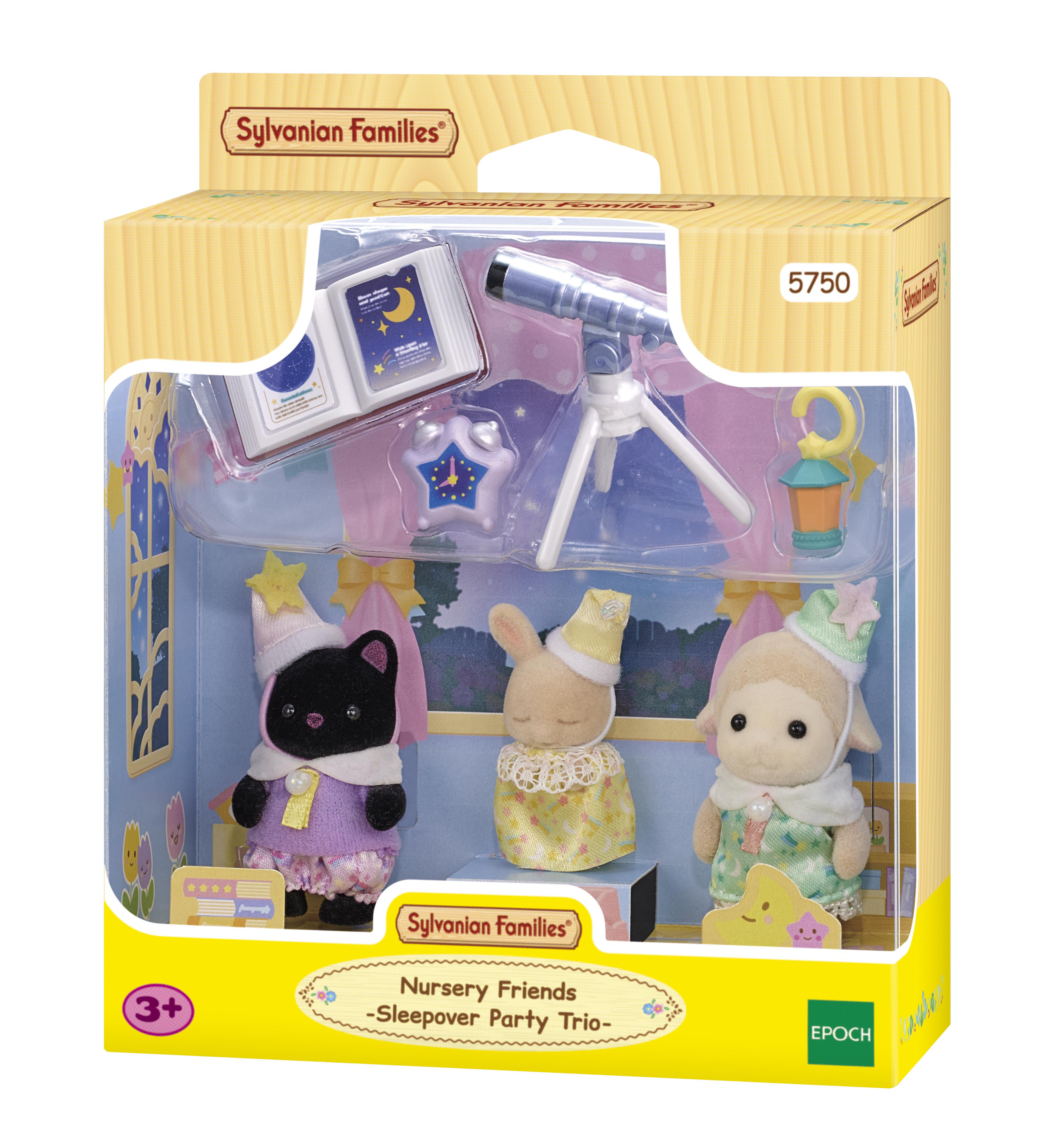 Sylvanian Family : Le trio des bébés pyjama party Epoch d'enfance - vue 6