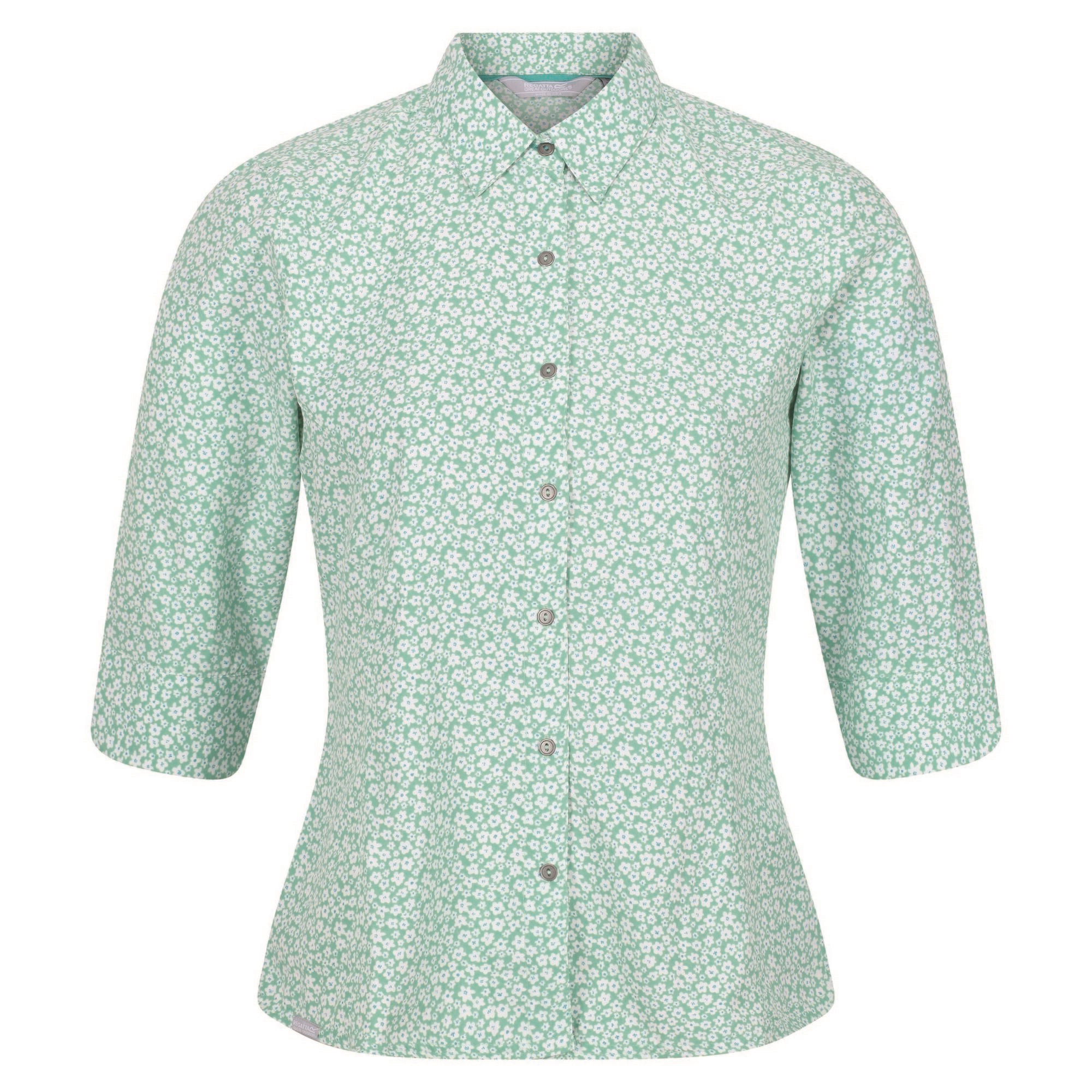 Chemisier Femme Freda Taille 46, Bleu Ciel Et Blanc Motif Citrons, Style Tunique - Occasion Très Bon état