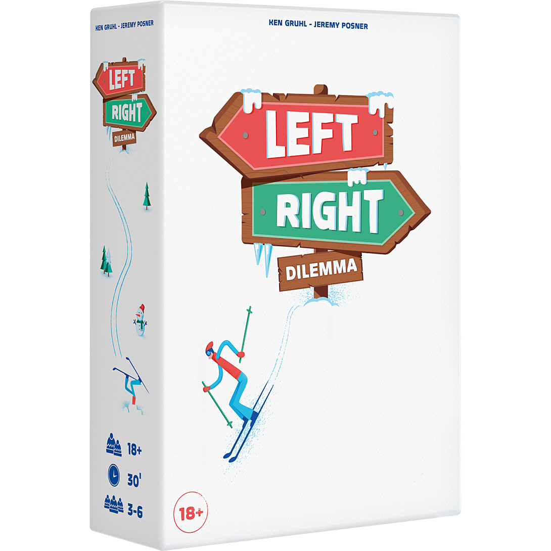 Jeu D'Ambiance Asmodee COJLRD01FR – Left Right Dilemma, Dilemmes Déjantés