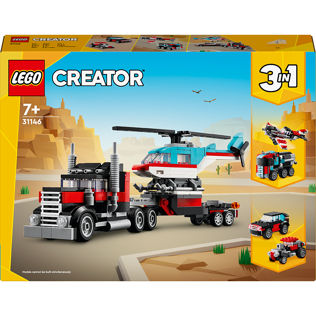 LEGO Creator Le camion remorque avec hélicoptère 31146 - vue 6