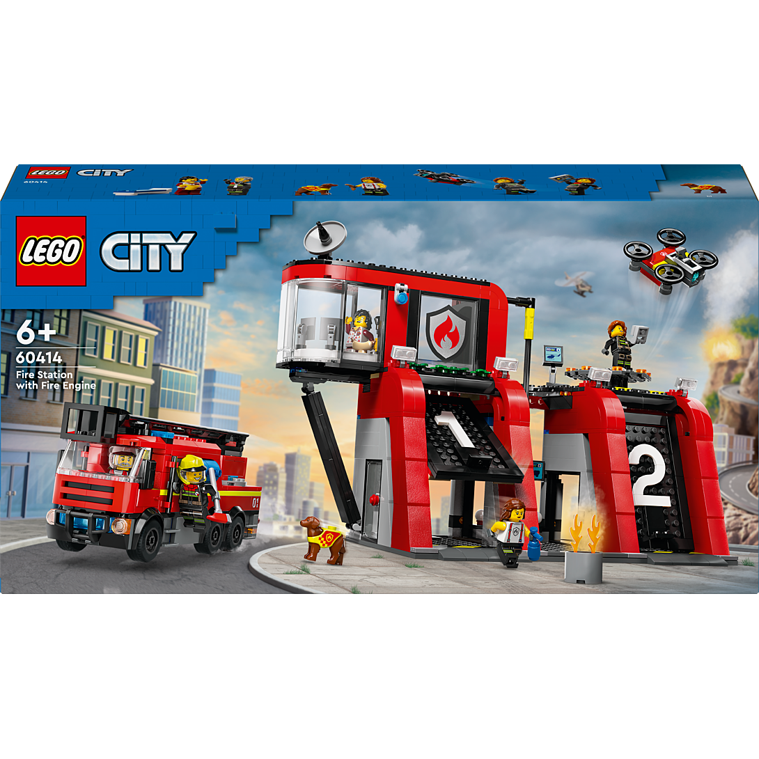 LEGO City La Caserne et le Camion de Pompiers 60414