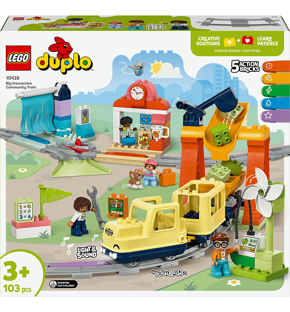 LEGO DUPLO Ma ville Le grand train communautaire interactif 10428 - vue 5