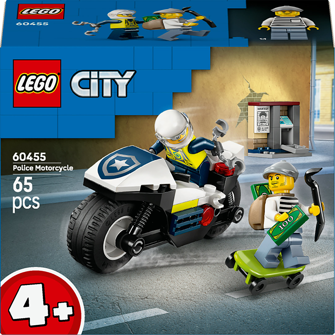 LEGO City La Course-Poursuite en Moto de Police 60455 - vue 3
