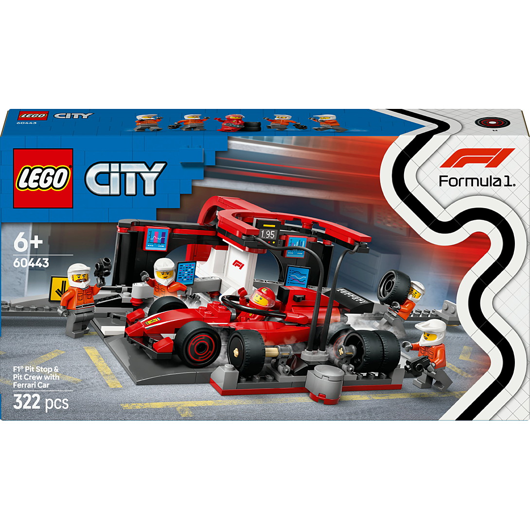 Lego City Arrêt Au Stand De F1 Avec Voiture Ferrari 60443 Lego La Boite - vue 2