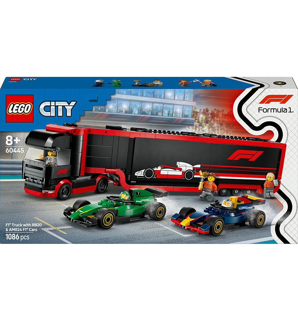 LEGO City Camion de F1 avec voitures de F1 RB20 et AMR24 60445 - vue 7