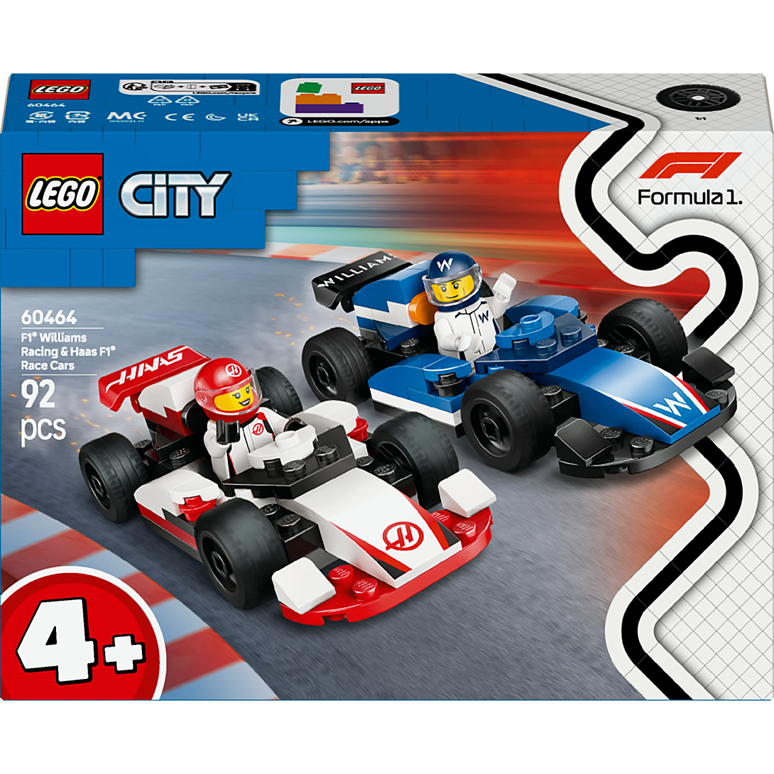 LEGO City Voitures de Course de F1 Williams Racing et Haas F1 60464 - vue 3