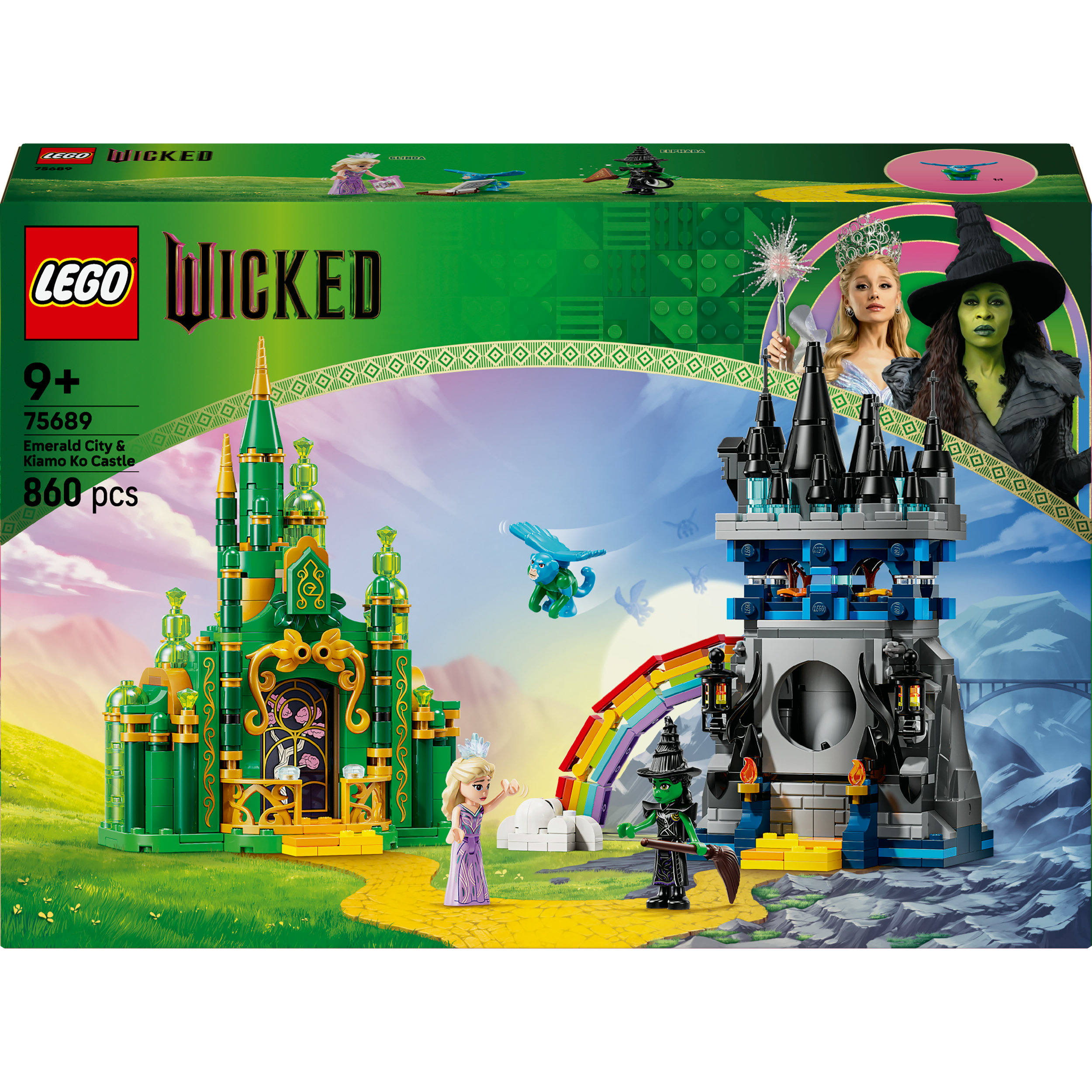 LEGO® Wicked - Emerald City et le Château de Kiamo Ko - Jouet de Construction et d’Aventure - Cadeau - 75689