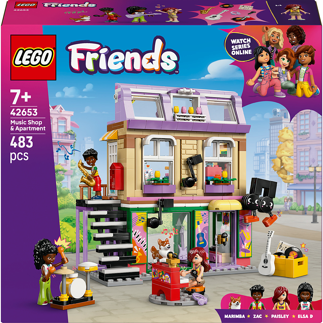 LEGO Friends 42653 Le Magasin de Musique et ’Appartement dès - vue 5