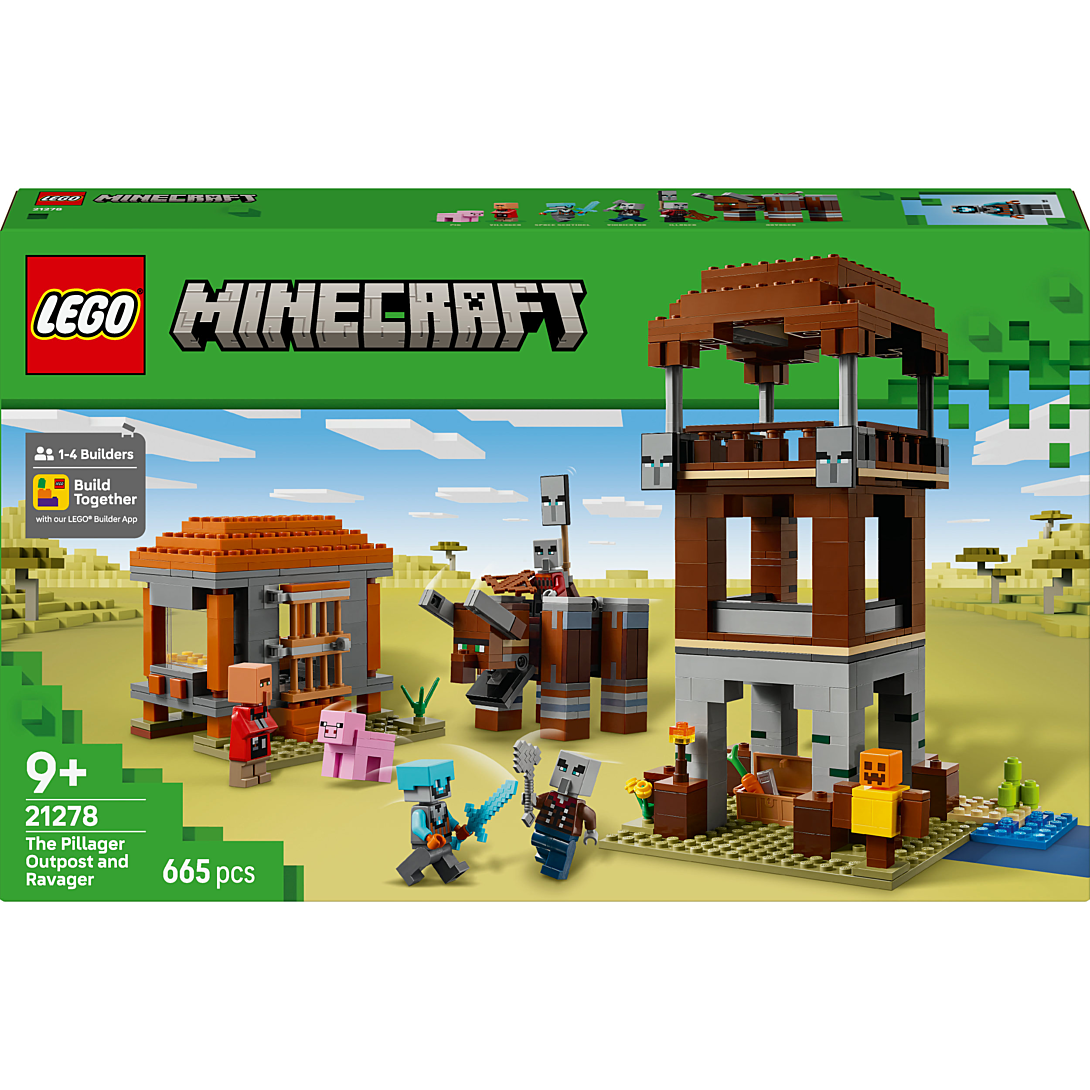LEGO Minecraft 21278 ’Avant Poste De Pillards Et Le Ravageur Jeu Pour Garçon Dès - vue 8