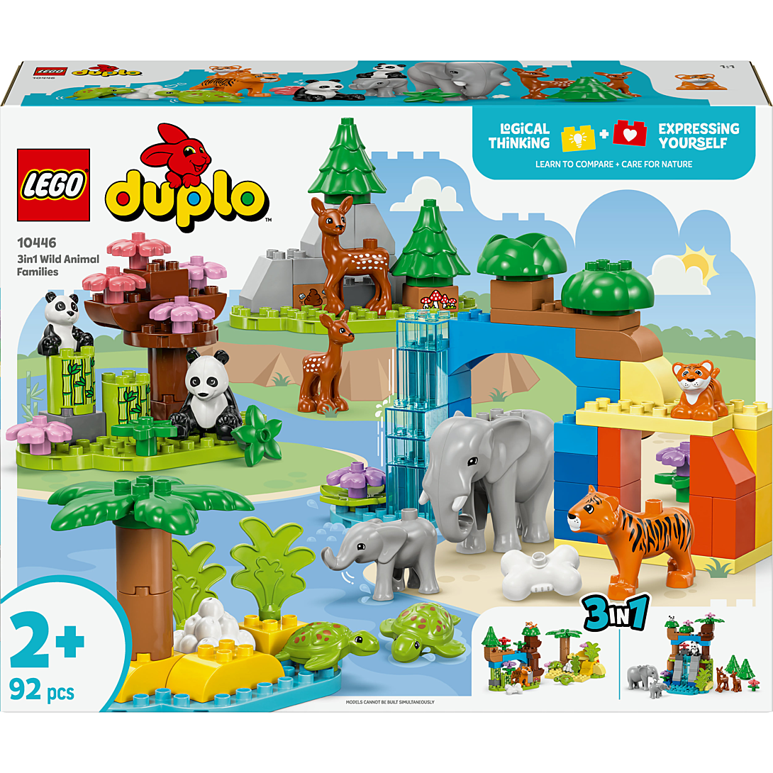 LEGO Duplo Ma Ville Familles d'Animaux Sauvages 3-en-1 10446 - vue 7
