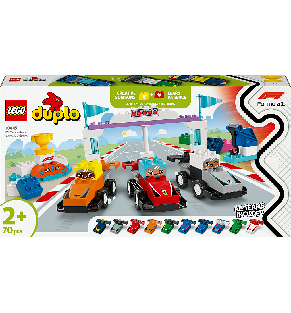 LEGO® DUPLO® Ma ville - Voitures de course et pilotes d’une écurie de F1®
