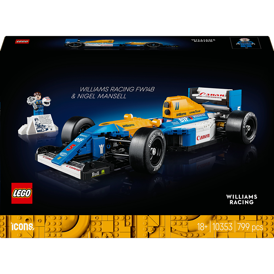 LEGO Icons Williams Racing FW14B et Nigel Mansell 10353 - vue 3