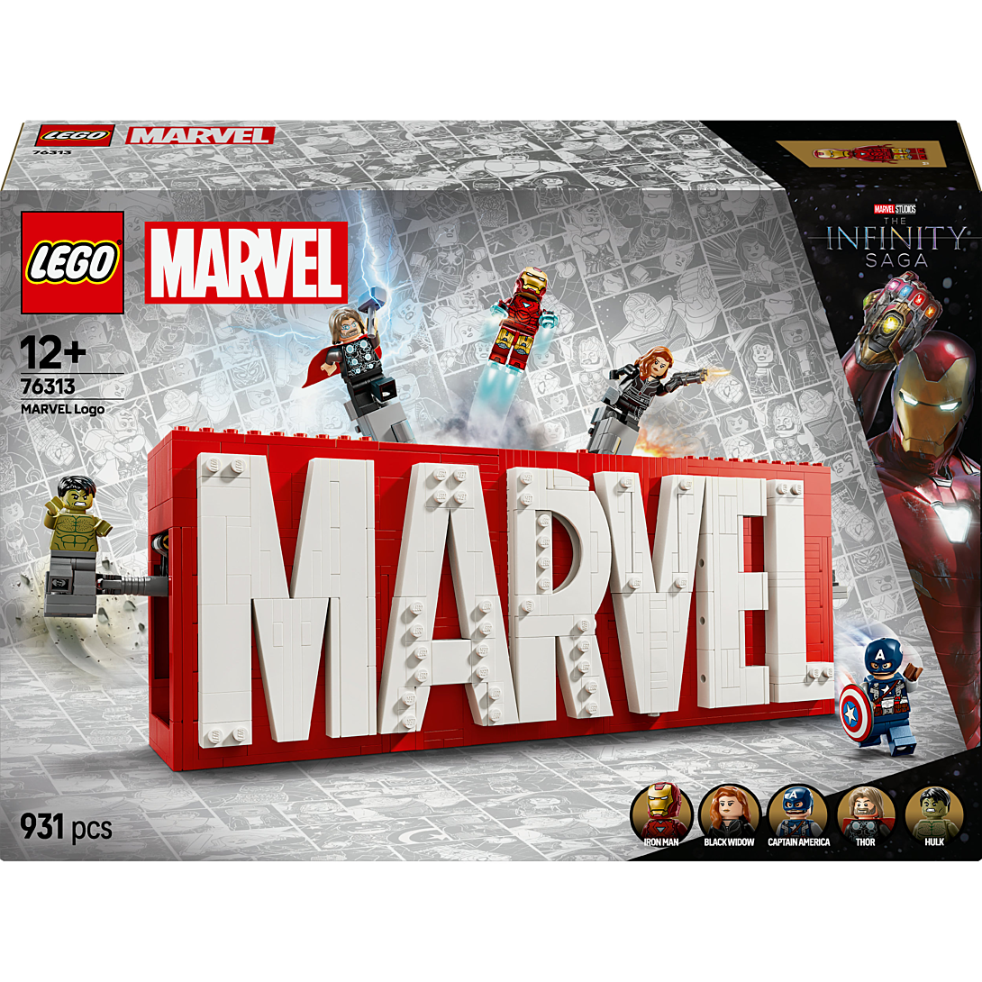 LEGO Marvel 76313 Logo MARVEL et ses super héros - Jouet dès 12 ans