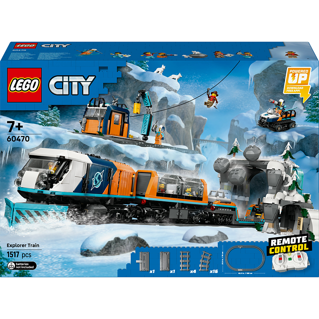 LEGO City 60470 Le Train Express des Explorateurs en Arctique - Jeu pour Garçon des 7 ans pour garçon - vue 3