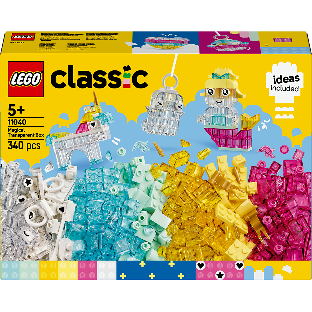 LEGO Classic La Boîte de Briques Transparentes Magiques 11040 - vue 8
