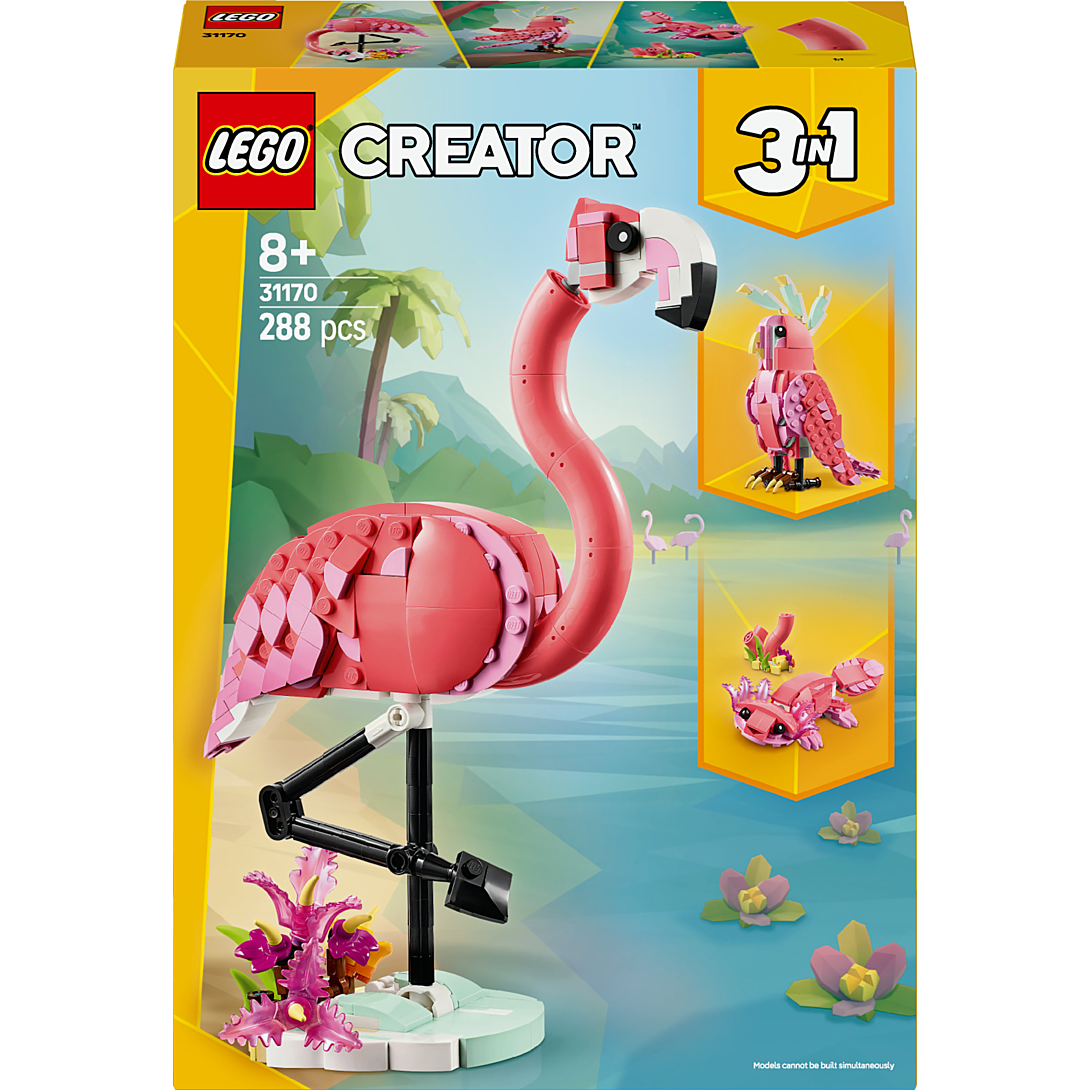 LEGO Creator 3-en-1 Animaux Sauvages : Le Flamant Rose 31170 - vue 3
