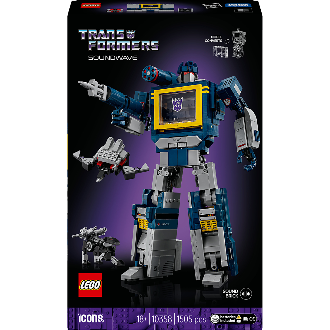 LEGO® Icons Transformers : Soundwave - Set pour Adultes - 10358