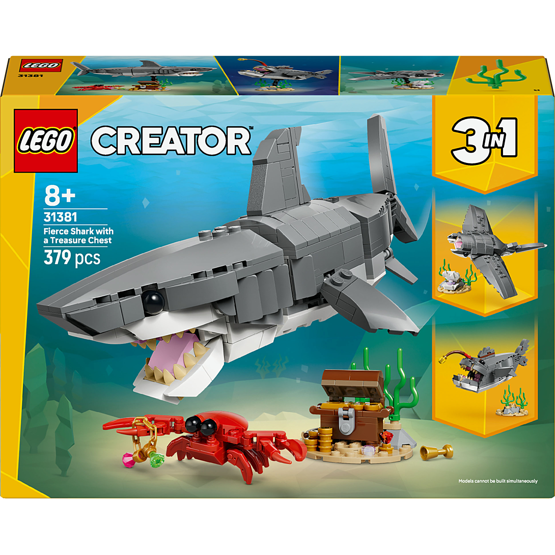 LEGO Creator 3-en-1 Le redoutable requin et le coffre au trésor 31381 - vue 7