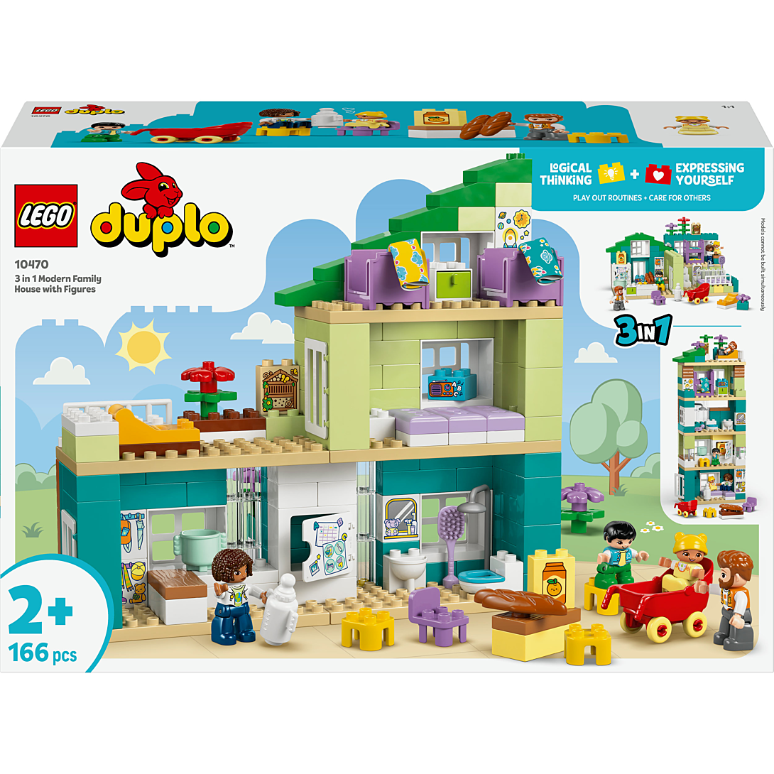 LEGO DUPLO Town La Maison Familiale Moderne 3-en-1 10470 - vue 8
