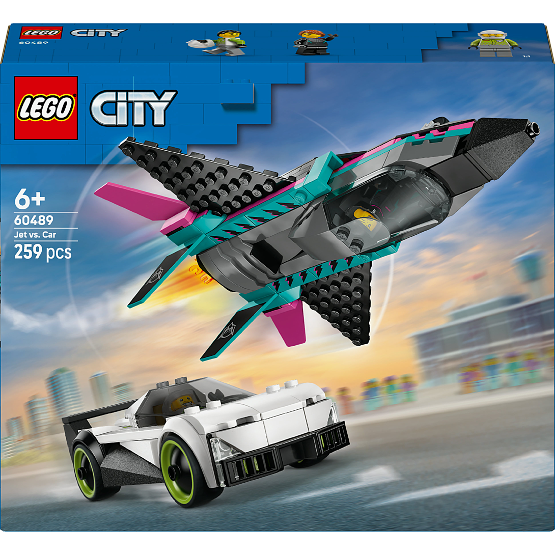 LEGO City Le Jet contre la Voiture 60489 - vue 8