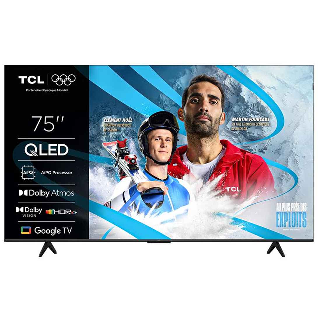TCL 75P7K 75" 190 cm QLED TV 4K Ultra HD Smart TV Wifi Métallique - vue 2