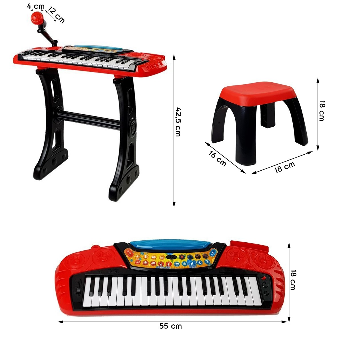 Piano Pour Enfants 37 Touches Avec Micro - Clavier Musical Éducatif Portable Multifonction