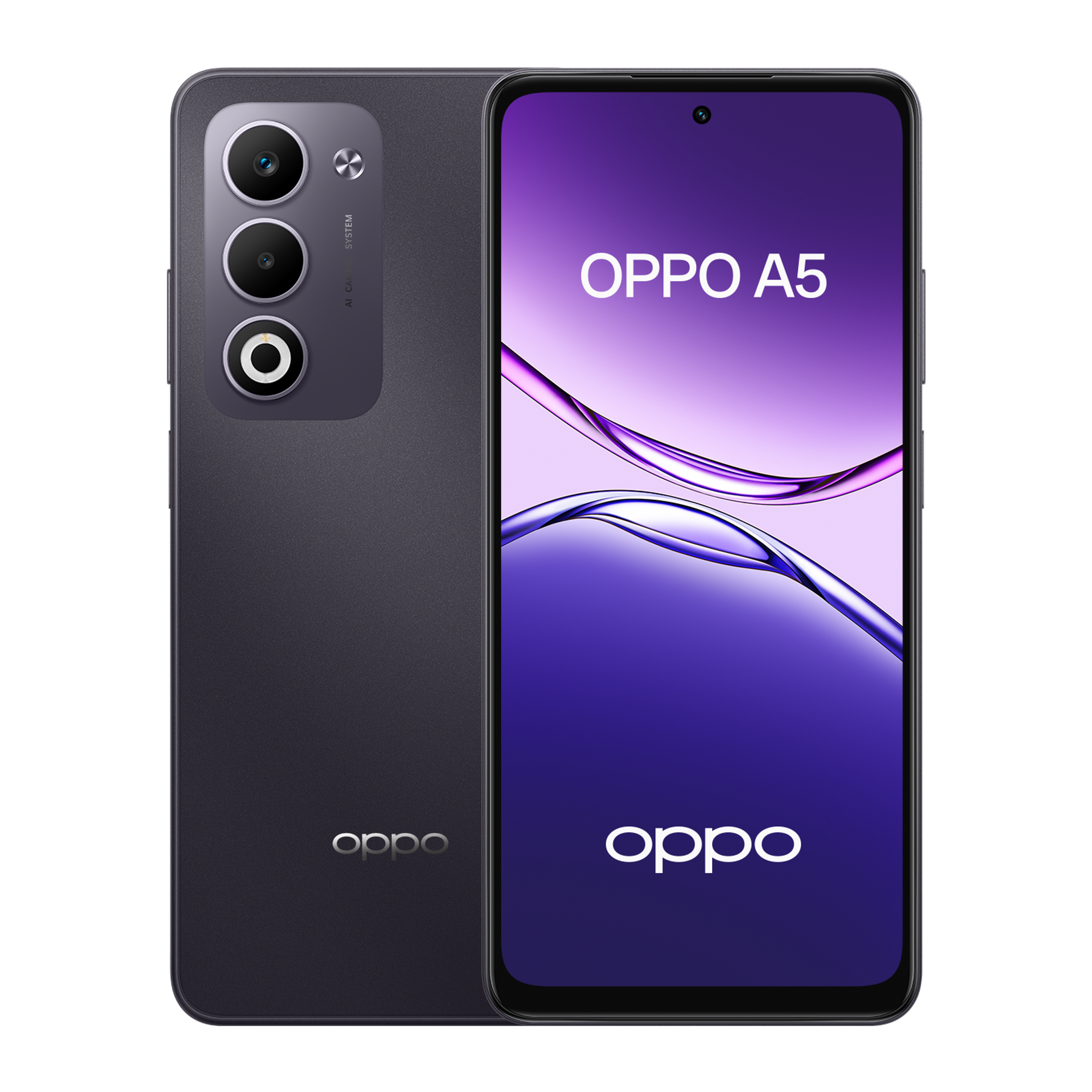 OPPO A5 16,9 cm (6.67) Double SIM Android 15 4G USB Type-C 6 Go 128 Go 6000 mAh Violet
