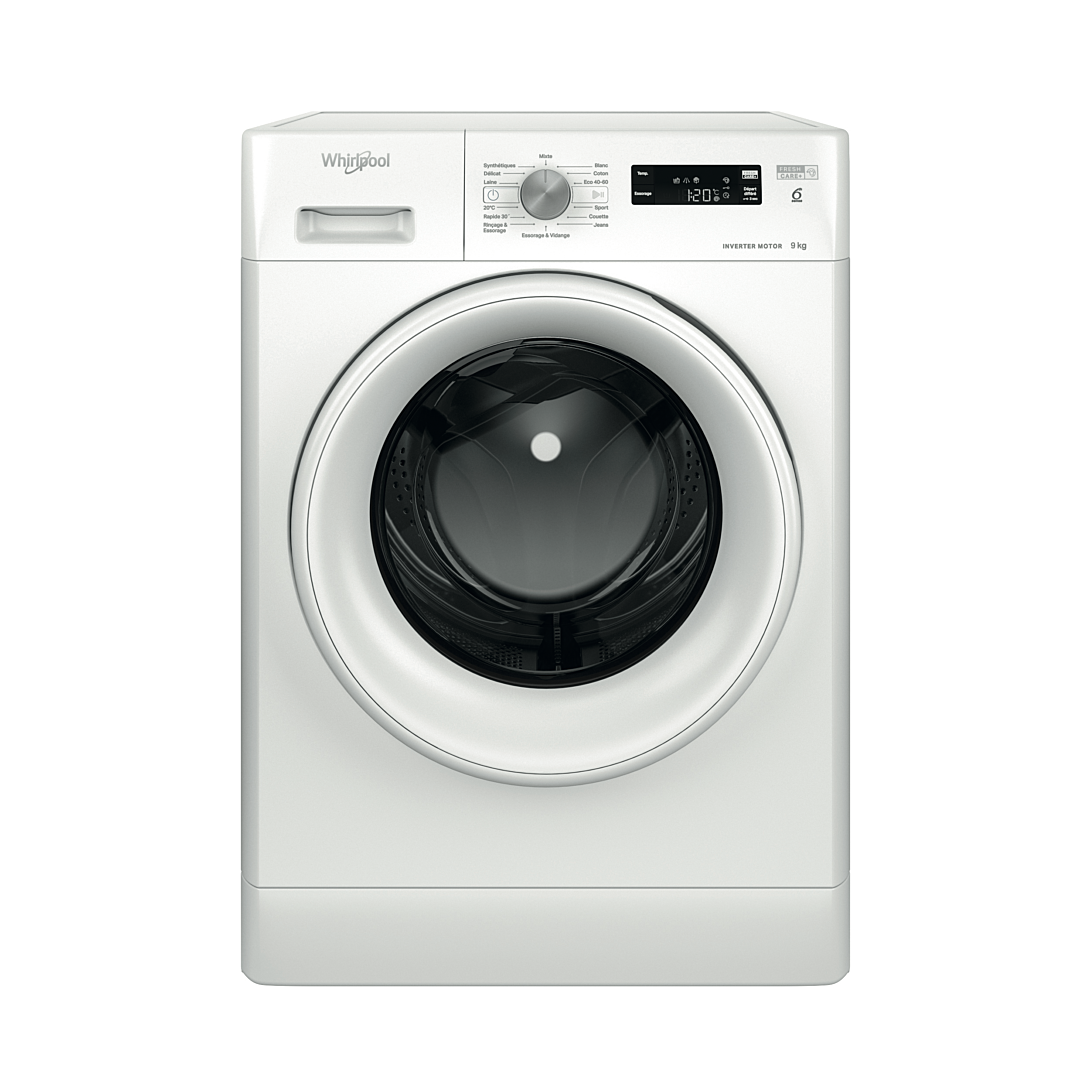 WHIRLPOOL Lave linge frontal 60 cm 9 kg 1200 trmn FFSP9269WFR - vue 2