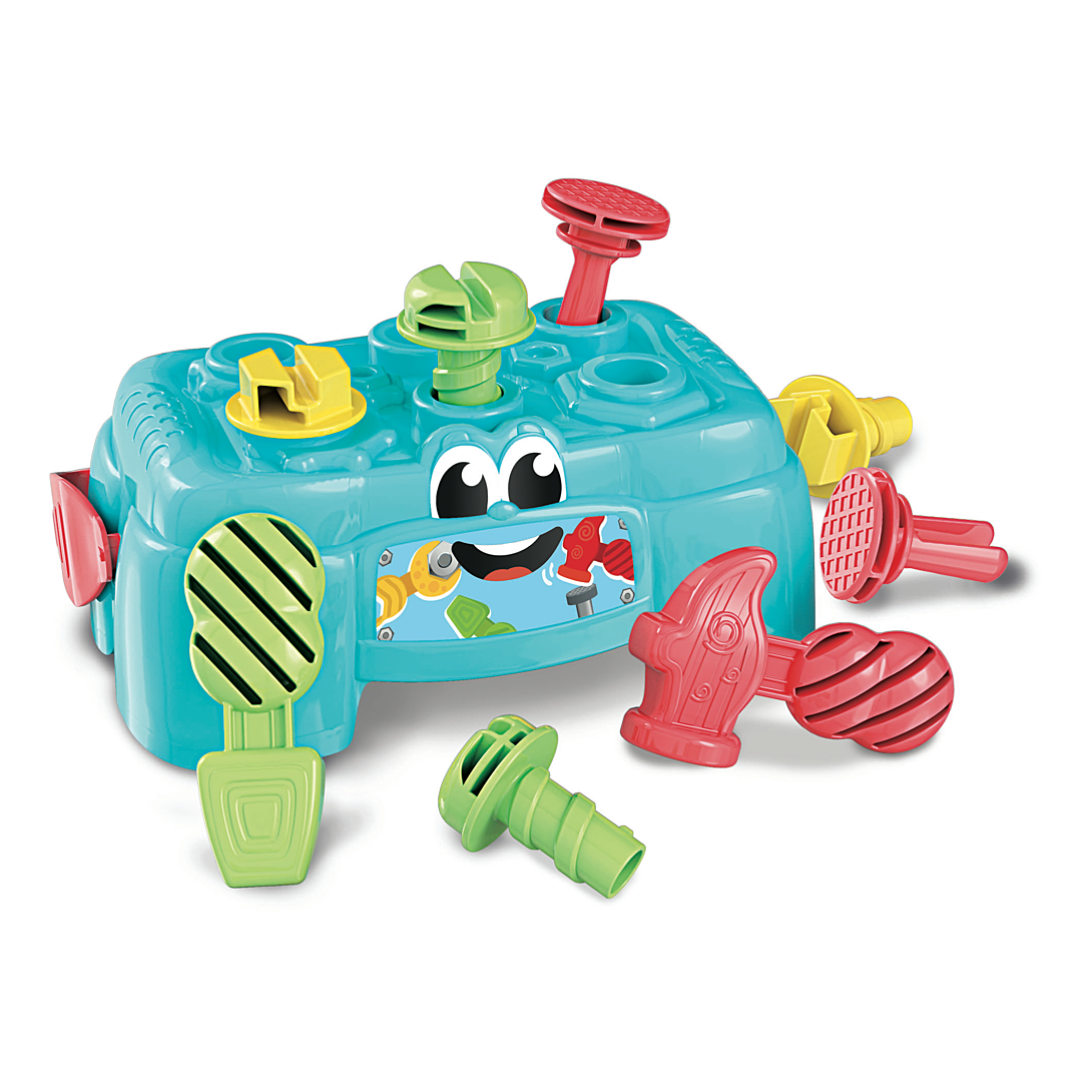 Clementoni | Atelier De Bricolage Bébé 10 | Jouet Éducatif Play for Future | Établi Transportable avec Outils Et Accessoires | Motricité Fine | Écologique Et Recyclé - vue 3