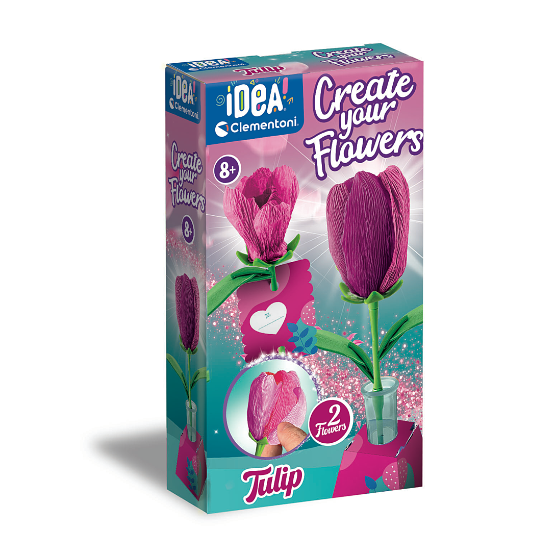 Kit Créatif Clementoni 18878 – Assemble et Personnalise 2 Fleurs - vue 3