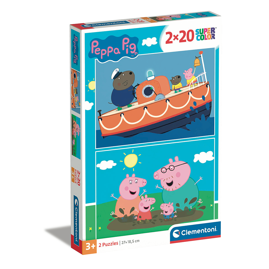 Puzzle 2 x 20 pièces : Peppa Pig Clementoni Puzzles - vue 9