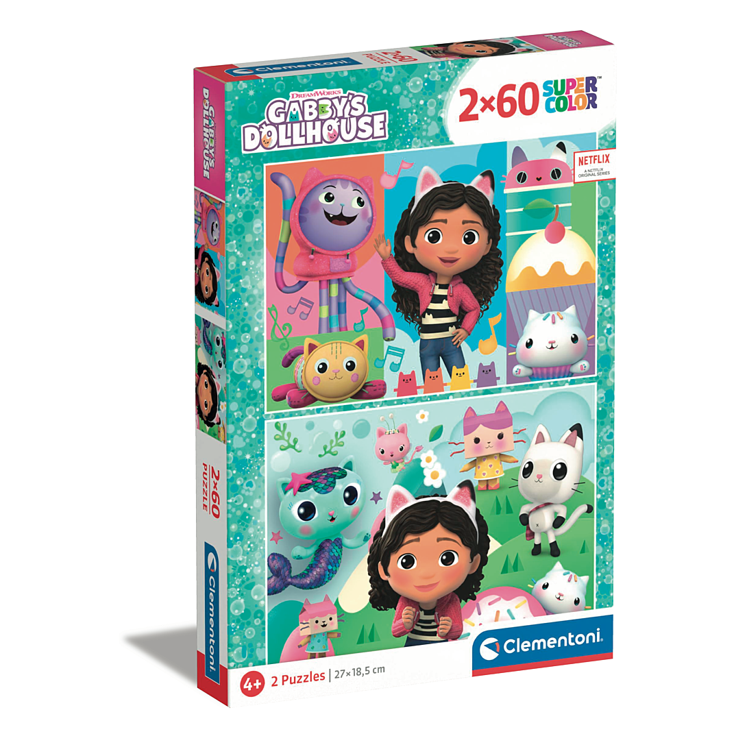 2x60 pièces - Gabby's Dollhouse