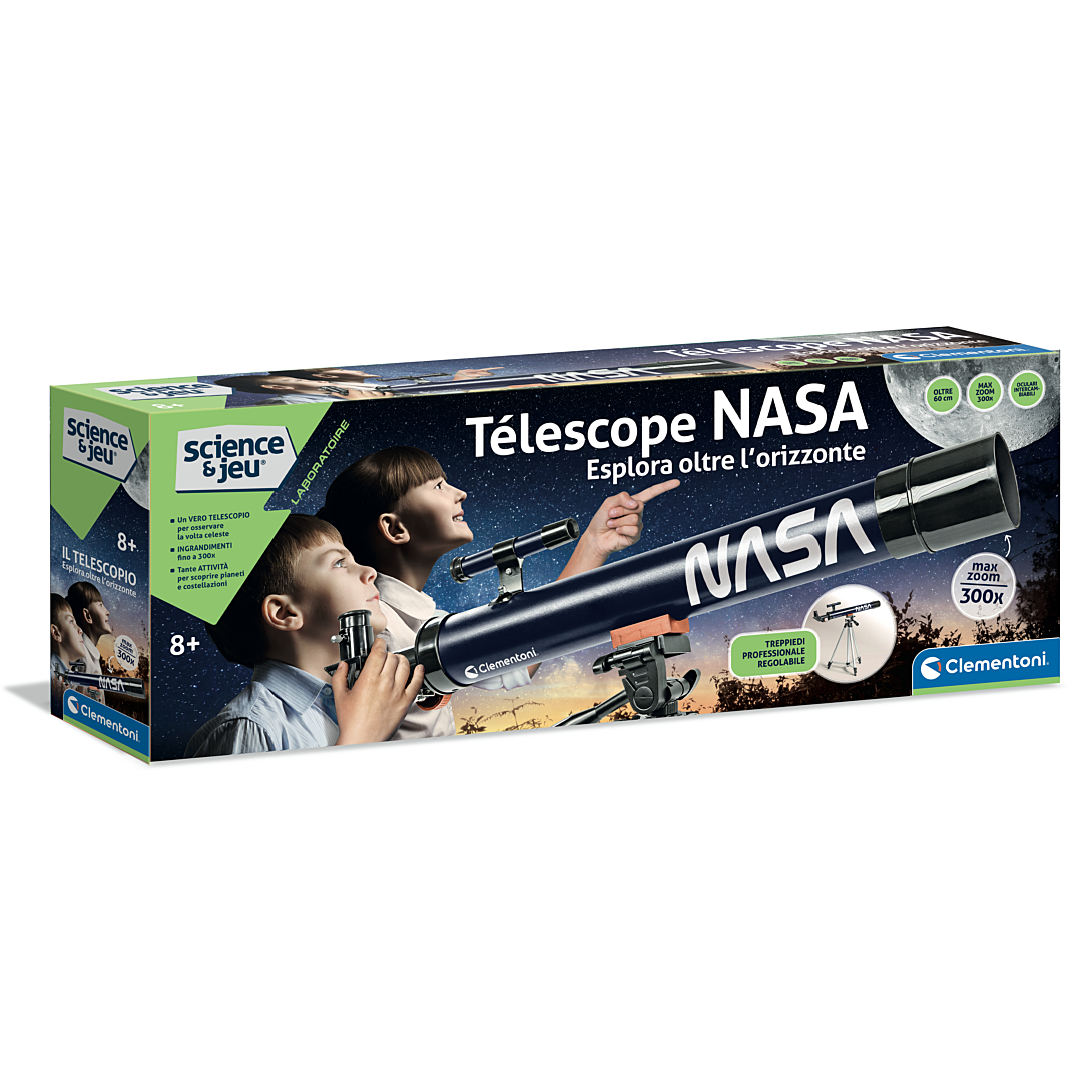 Jeu de Sciences Clementoni 52738clementoni – Télescope NASA avec Grossissement 300× - vue 4