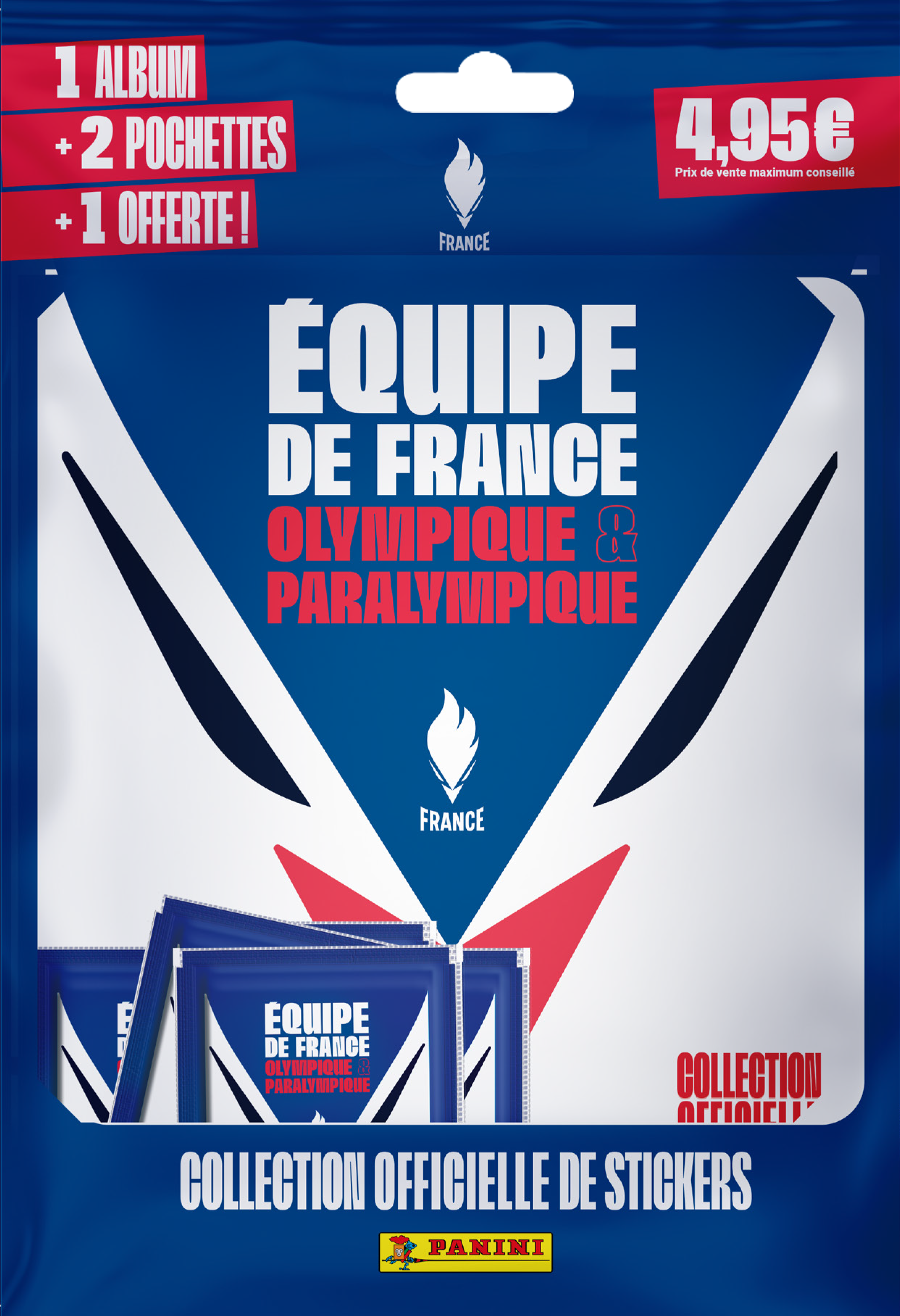 Album de stickers + pochettes PANINI JO 2024 Equipe de France
