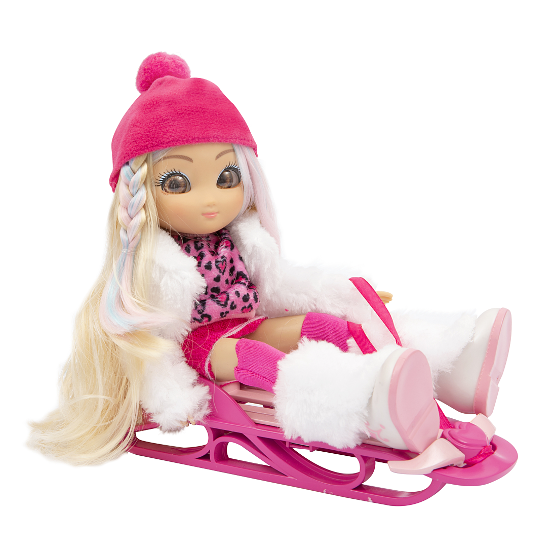 UNIQUE EYES WINTER HOLIDAY Poupée unique eyes 25 cm + accessoires Sophia