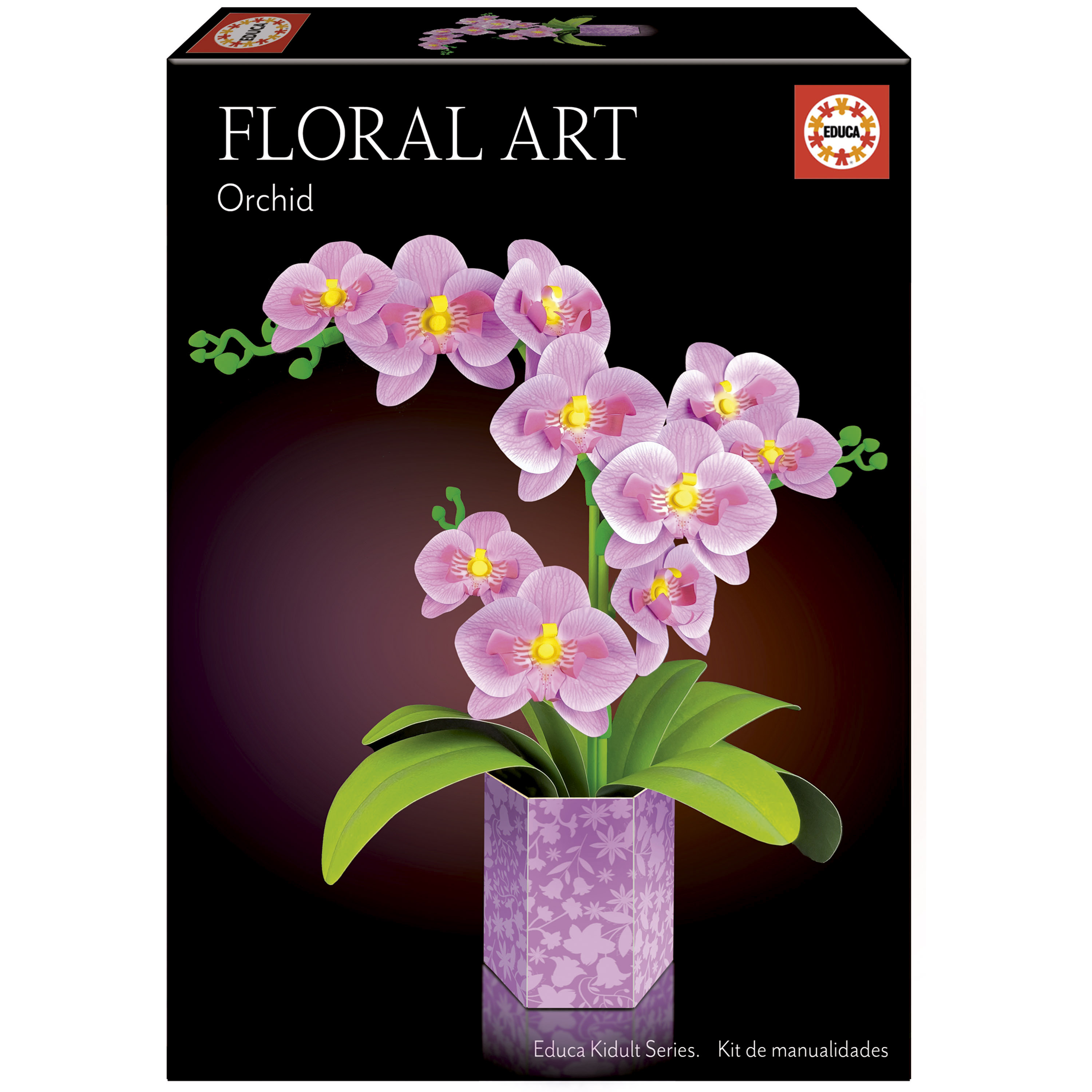 Kit Bricolage Orchidée en Papier Educa 20135 – Sans Colle Ni Ciseaux
