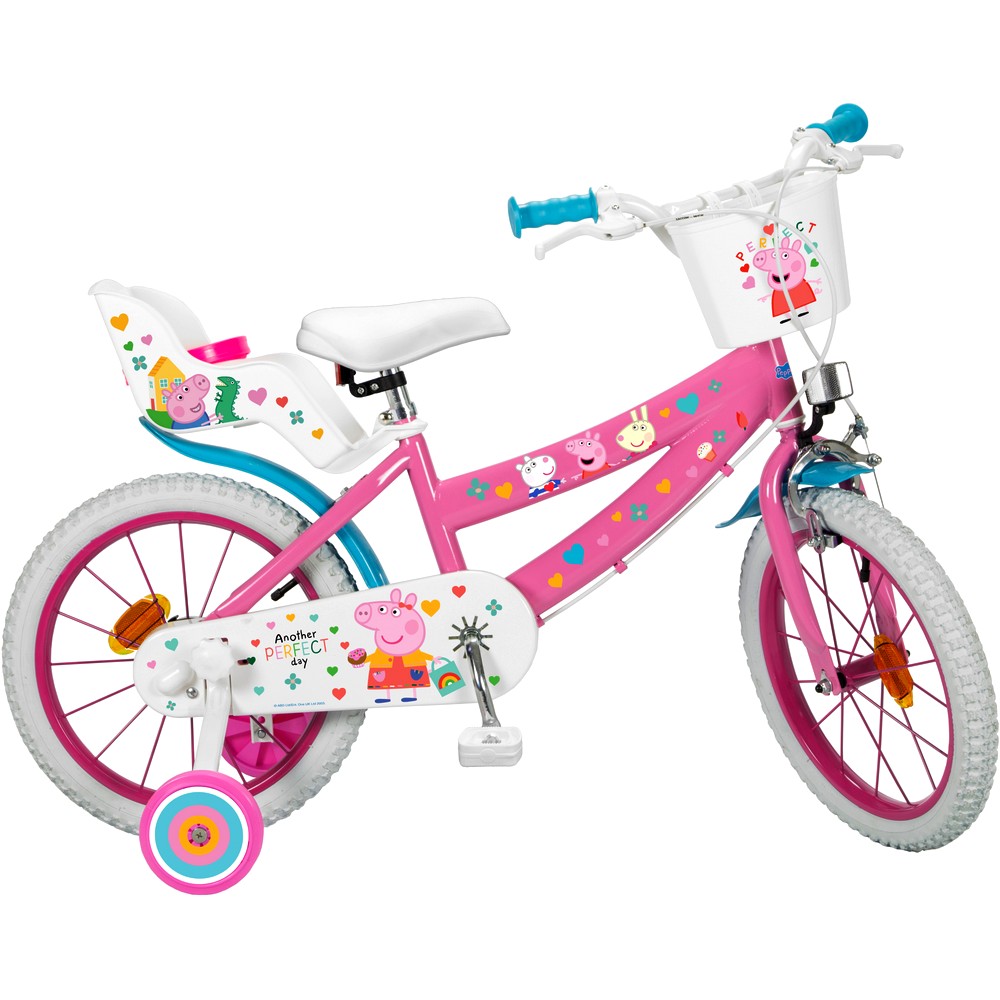 Velo 16 pouces Peppa Pig 5/7 ans Stabilisateur au meilleur prix