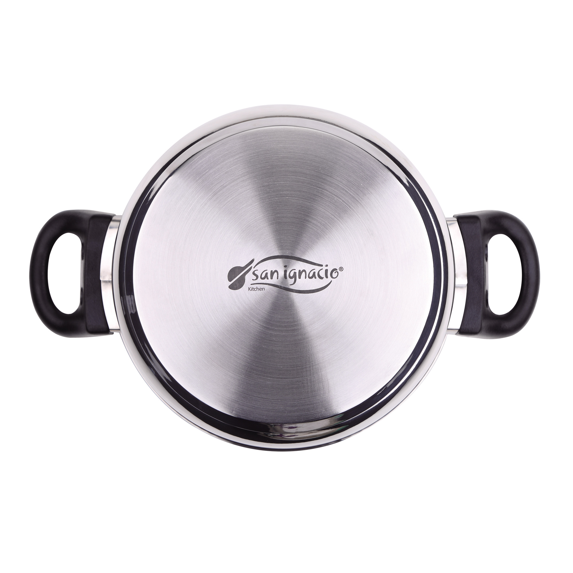 Batterie De Cuisine San Ignacio Onil – 5 Pièces Inox (2 Faitouts 18/20 Cm, 1 Casserole 16 Cm) – Compatible Toutes Plaques – Design Cuivre - 2
