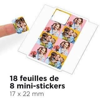 CANON Kit CrÃ©atif SELPHY - Format 8 mini-stickers 17x22mm - KC-18IL ...