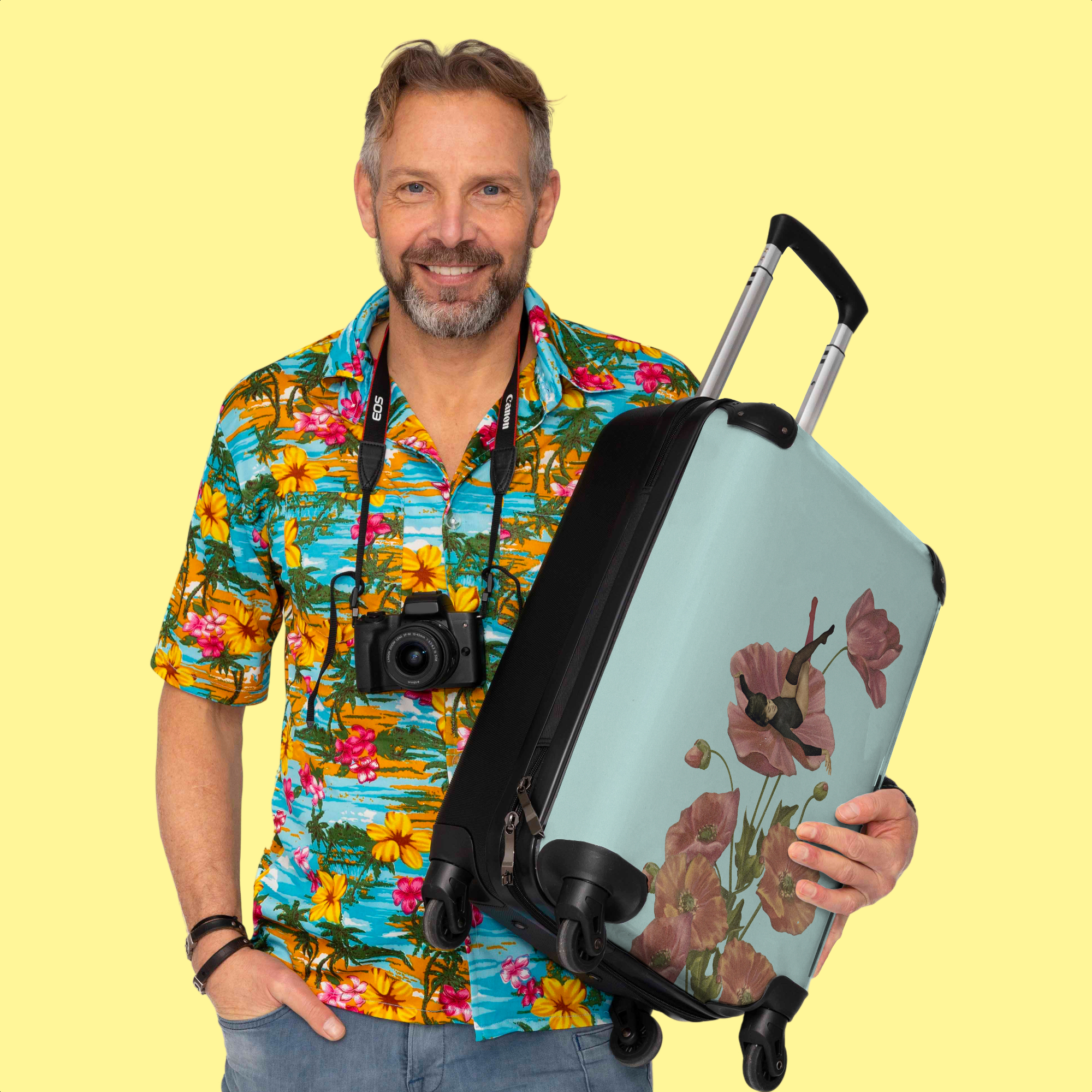 Bagage Cabine Femme Tissu Et Cuir Bordeaux Upcyclés Giovana - E2R