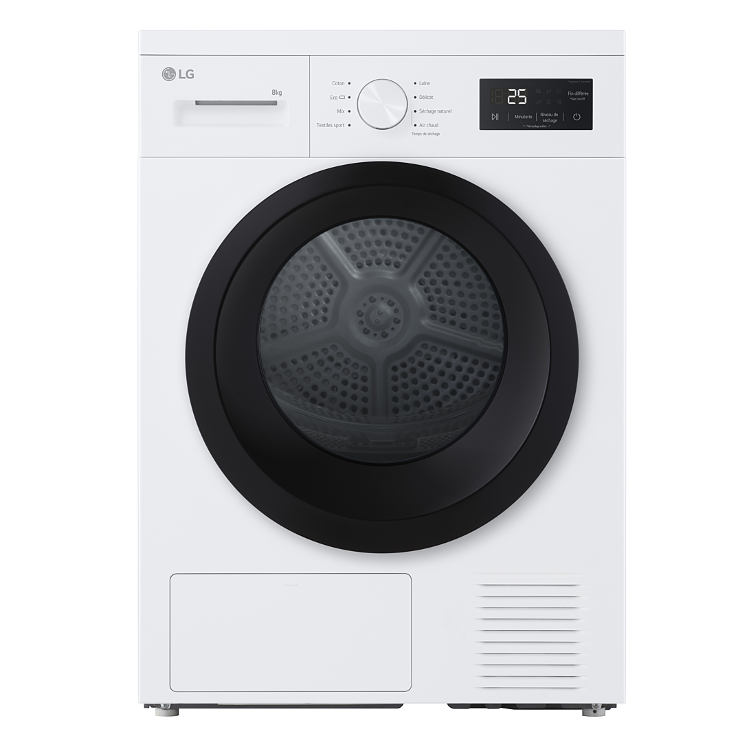 Sèche linge pompe à chaleur 8 kg LG RH8N15WH - vue 9