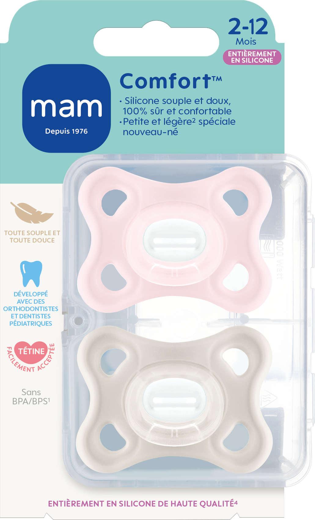 Lot De 2 Sucettes Comfort 2 Mam